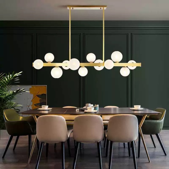 Люстра медная Virexia, металл, 113*60 см, G9