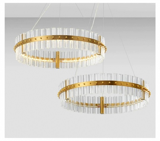 Люстра подвесная, бронза, кристалл, ANTIQUE 80*15, металл, LED.