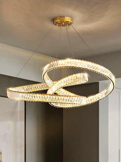 Люстра подвесная, бронза, хрусталь, RUFUS 100*40 металл, LED