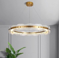 Светильник подвесной бронзовый Elviku, металл, трос 150 см, 60*13 см, LED