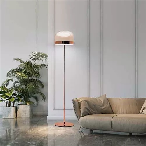 Торшер розовое золото Virella, 36*170 см, LED, металл, 10 Вт