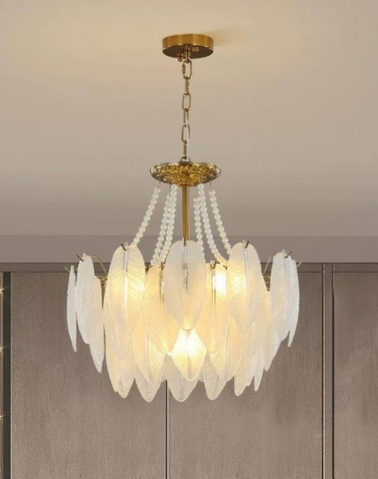 Люстра подвесная, медный, стекло, AMARYLLIS 50*26, металл, E14.