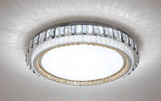 Потолочный светильник, золото, кристалл, LINA 50*16 металл, LED.