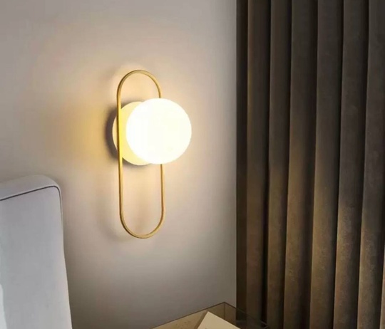 Настенный светильник, Бра, GARETH 18*24, медный, металл, E27.