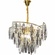 Люстра подвесная, золото, хрусталь, HARISH 60*40 металл, E14.