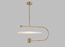 Светильник подвесной, бронза, Ellevap, металл, 90*38 см, LED
