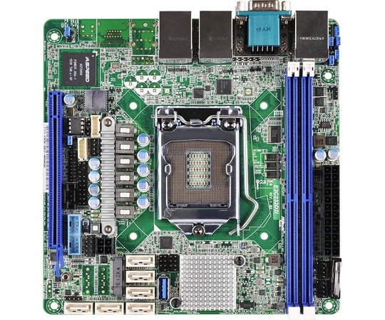 Серверная материнская плата ASRock  E3C232D2I Mini ITX