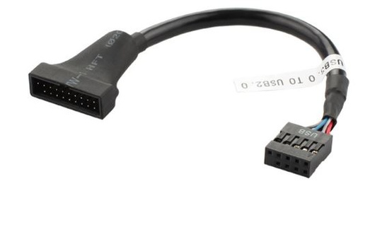 Кабель USB3.0 20P - USB2.0 9Pin (15 см)