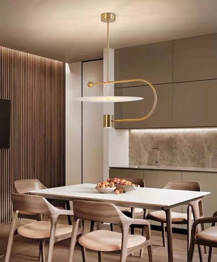 Светильник подвесной, бронза, Ellevap, металл, 53*29 см, LED