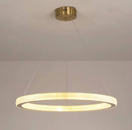 Люстра подвесная, медь, ПММА, SIMBA 60*4 металл, LED.