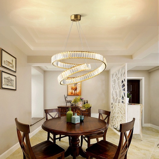 Люстра подвесная, медный, кристалл, AYSEL 80*20, металл, LED.