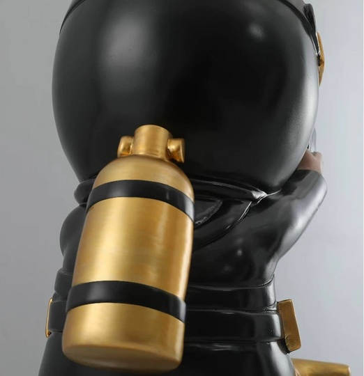 Настольная лампа HONGO 34*33, смола, черный