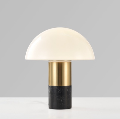 черная настольная лампа 35*30 см, MUSHROOM FLAIR