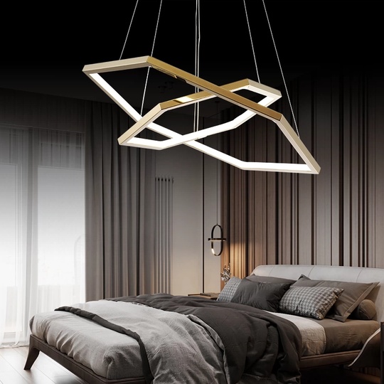 Люстра подвесная, медь, ПММА, CHIP 40*60 металл, LED.