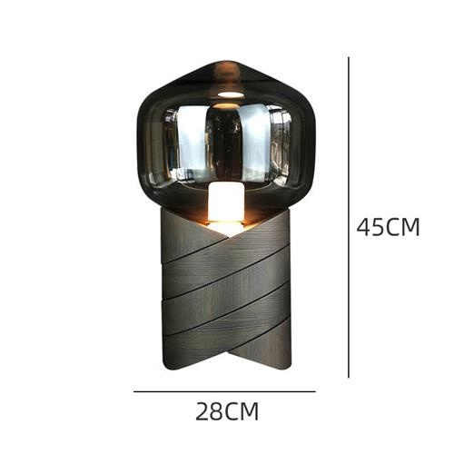Черная настольная лампа Shaded, 28*45 см, E27