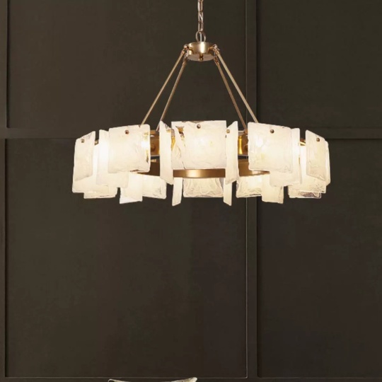 Светильник подвесной медный Avelto, металл, стекло, трос 30 см, 60*20 см, G9, 220 Вт