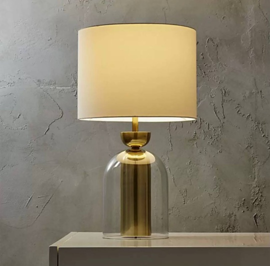 Настольная лампа NOKSI 35*58, бронза, металл, стекло