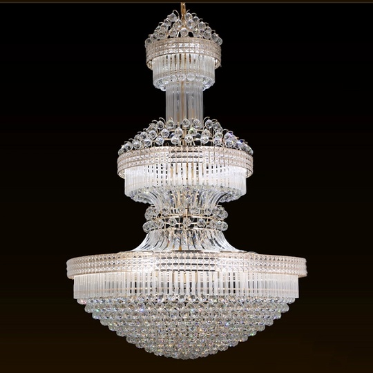 Люстра подвесная, золото, хрусталь, BARNEY 120*190 металл, E14.