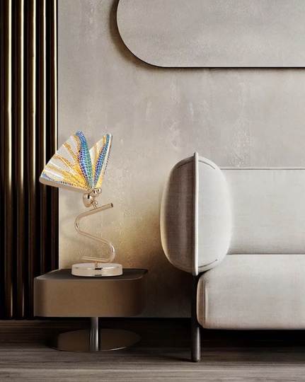 Настольная лампа бабочка BUTTERFLY Color, цветная