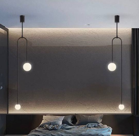 Светильник потолочный, черный, Elirvo, металл, 23*120 см, G9