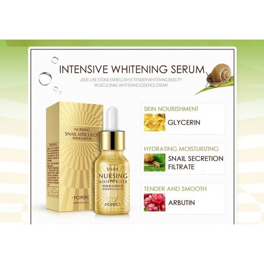Отбеливающая сыворотка для лица на основе муцина улитки Nursing Snail Mticulos