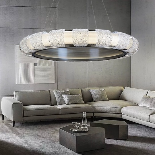 Светильник подвесной медный Ezimor, металл, трос 100 см, 60*8 см, LED