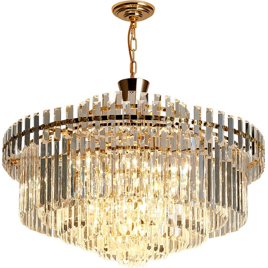 Люстра подвесная бронза Elquar, металл, трос 50 см, 80*43 см, Е14