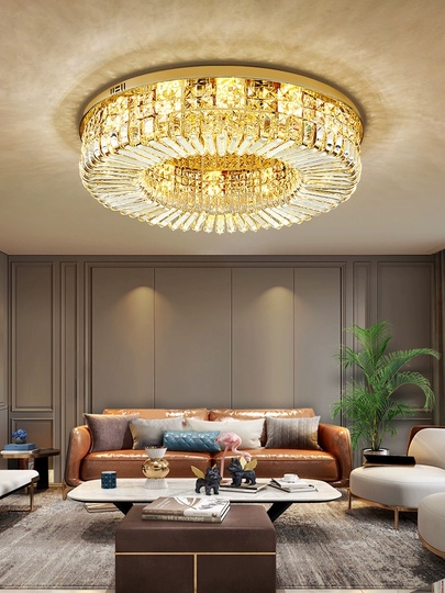 Люстра подвесная, золотой, кристалл, SOPHISTICATED 60*18, металл, LED.