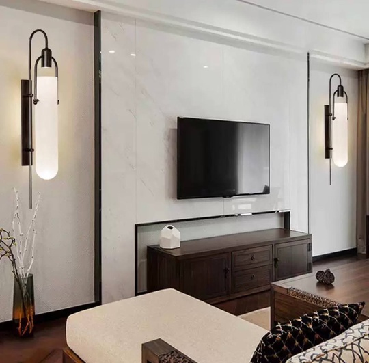 Настенный светильник, БРА DIRENC 21*65, черный, металл, LED.