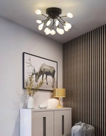 Люстра черная Avalure, металл, стекло 39*33 см, G4