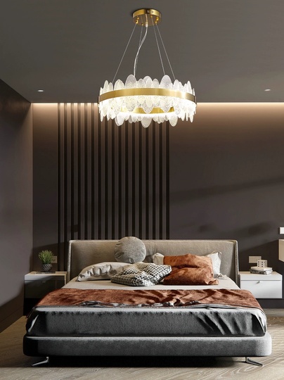 Люстра подвесная, медный, стекло, STUNNING 40*15, металл, LED.