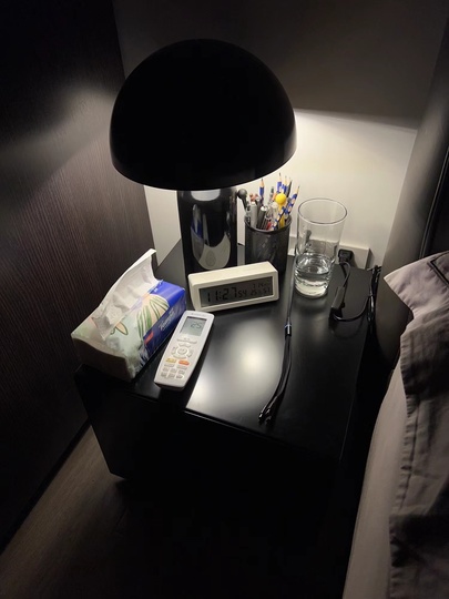 настольная лампа ATOLLO, черная, 38*55 см