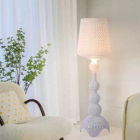 Торшер белый бокал Aelithor, 50*166 см, LED, ПММА, 24 Вт