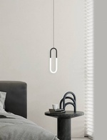 Светильник подвесной, черный, Elyfro, металл, 14*80 см, светодиодная, LED