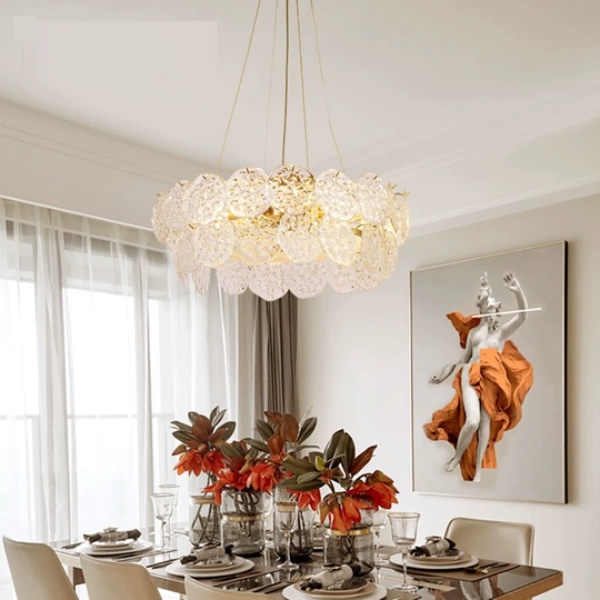 Люстра подвесная медная Ola, металл, трос 100 см, 80*35 см, Е14