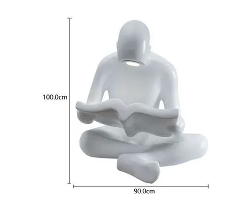 Торшер белый Reader, 90*90*100 см, LED, 7 Вт, смола, стекловолокно