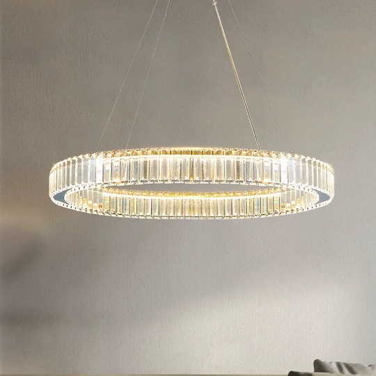 Люстра подвесная, золото, кристалл, CHIP 100*12 металл, E14.