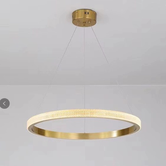 Люстра подвесная, медь, ПММА, NATA 80*100 металл, LED.