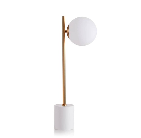 Настольная лампа NINA 15*543 античная бронза, мрамор, железо