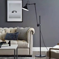 Торшер черный Aurelix, 50*160 см, LED, E27, металл, 10 Вт