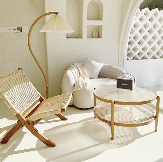 Напольный светильник бежевый LANCOU, E27, 5 Вт