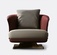 Дизайнерское кресло Nima, тёплый бордово-коричневое, 81*95*74 см, итальянский стиль