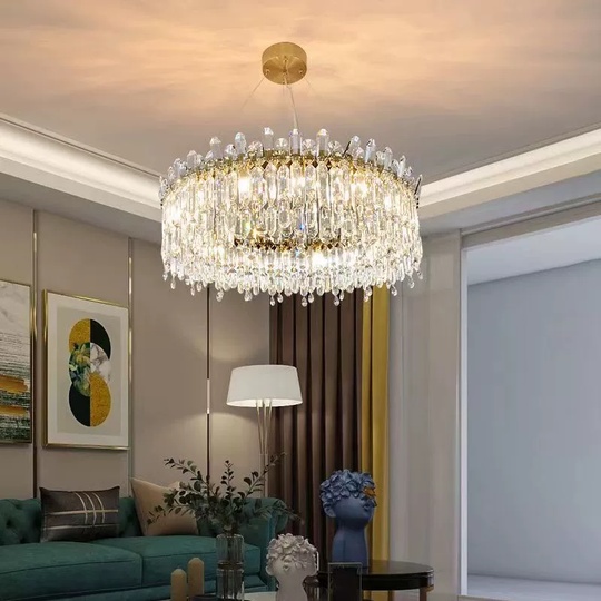 Люстра подвесная, бронза, кристалл, MELISSA 100*31 металл, E14.