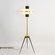 Торшер золото, белый, Modern, 45*45*165 см, LED, металл, 10 Вт