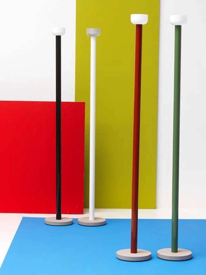 Торшер зеленый Elevith, 25*178 см, LED, мрамор металл, 10 Вт