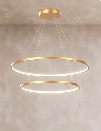 Люстра подвесная, медь, ПММА, MICK 80*100 металл, LED.