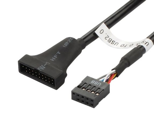 Кабель USB3.0 20P - USB2.0 9Pin (15 см)