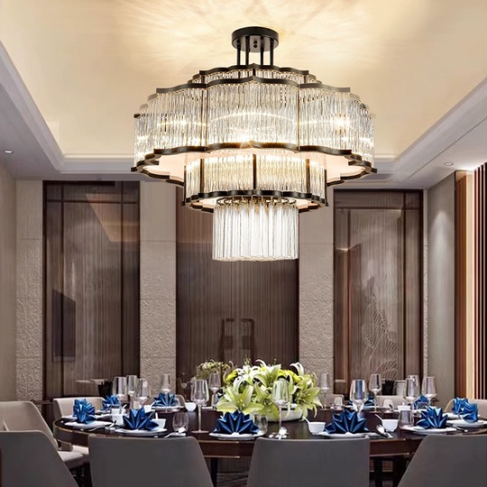 Люстра подвесная, черный, стекло, AYCAN 150*100, металл, E14.