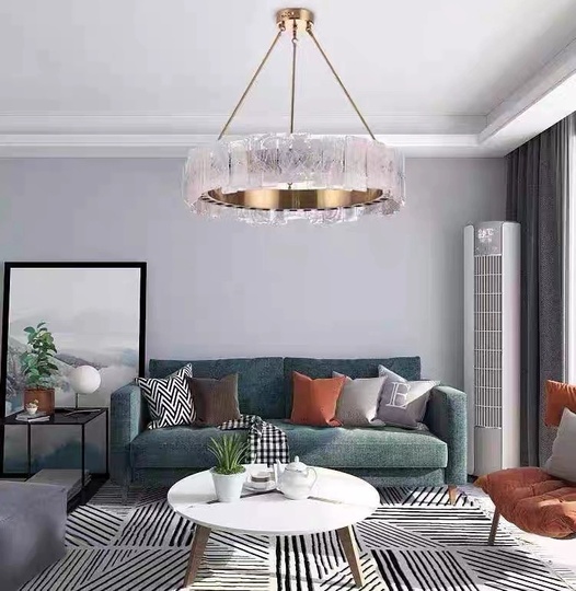 Люстра подвесная, бронза, стекло, CHANTI 70*95, металл, LED