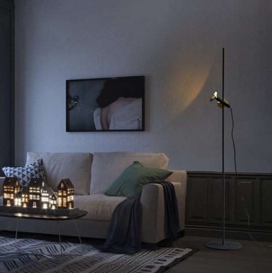 Напольный светильник черный Right, LED, 10 Вт